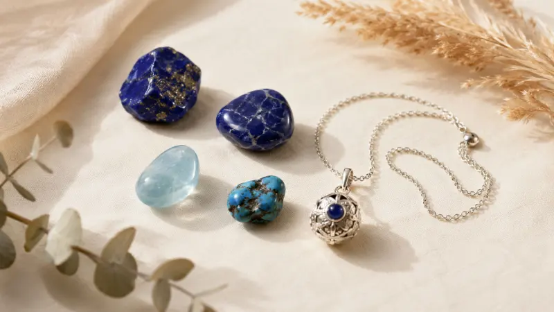 Pietre blu in litoterapia: lapislazzuli, sodalite e acquamarina